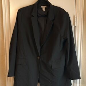 H&M Black Blazer Classic Suit Jacket